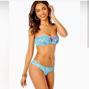 NEW bikini set. Clancy bikini bottom
Agnes Bandeau top Lilly Pulitzer swim suit